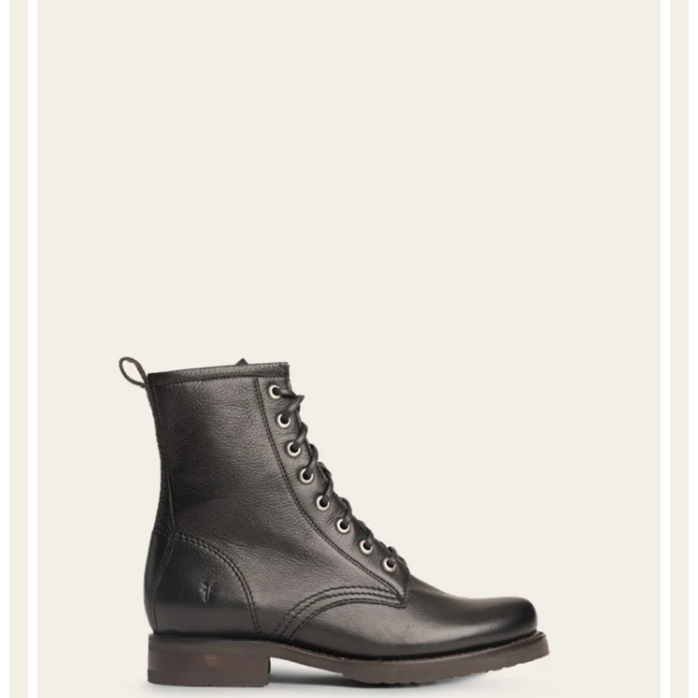 Frye Veronica combat black size 7 euc!